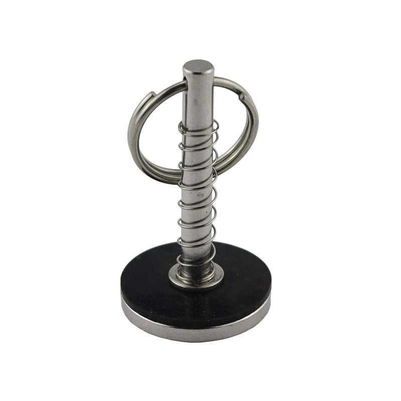 Stainless-Steel 316 Dia:1/4in（6.3MM） Hatch Cover Pull Handle with Spring Hidden Pin Button for Fishing Boat Yacht 2 PACK