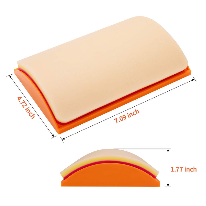 Medarchitect Suture Practice Pad Embedded Two Layers Meshes with Anti-Slip Curved Base for Educational Use Only
