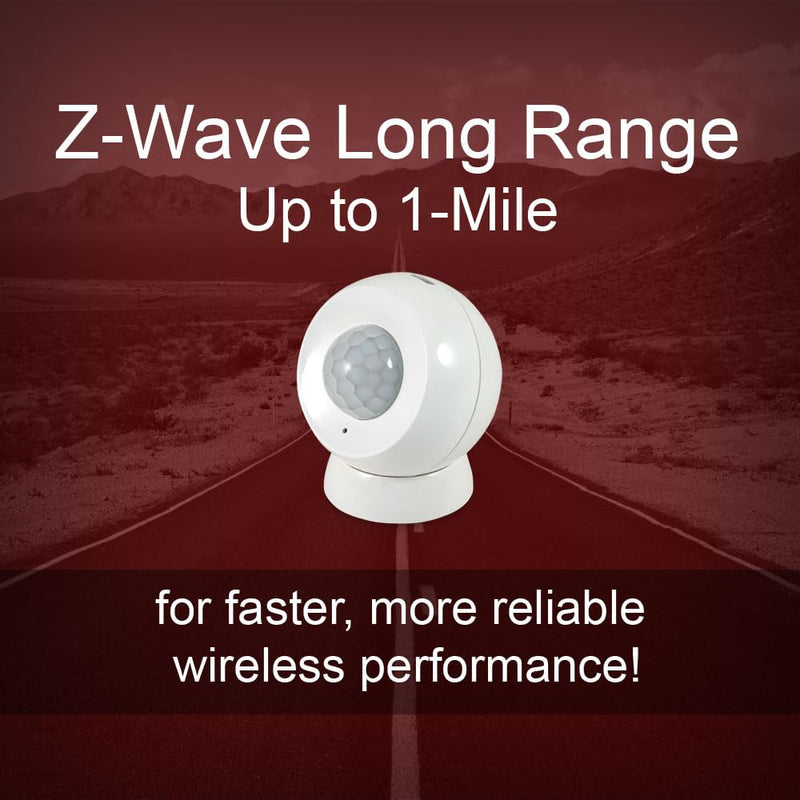 HomeSeer MS100 G8 Motion Sensor - 800 Series Long Range Z-Wave, Smart Home Compatible with HomeSeer, Home Assistant and Other Z-Wave Hubs (1-Pack) 1-Pack