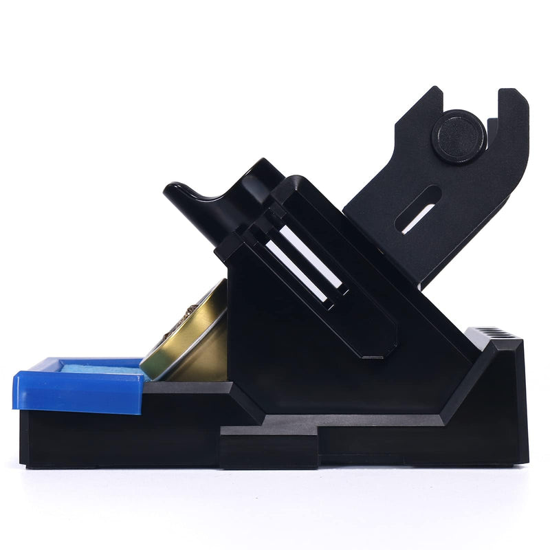 YIHUA X-2 Evolution Advanced Heat-Resistant Soldering Iron Holder & Storage System with Solder Spool Holder, Brass Wool Tip Cleaner, Cleaning Sponge, Protective Edge, 5 Integrated Tip Storage Slots