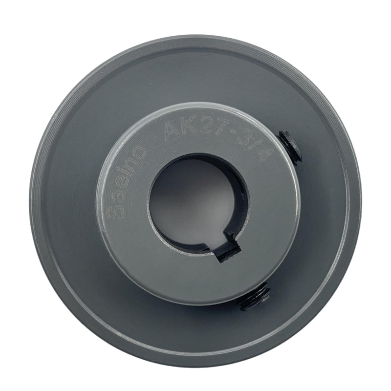 AK27-3/4 Shevaves,v Belt Pulley 3/4 inch bore 2.7" OD,Motor Pulley Cast Iron for A 3L 4L V-Belts,AK2734 Pulley 3/4"Bore,2.7"OD 1 Groove