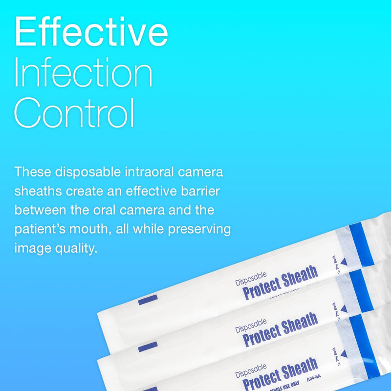 100 Pieces Intraoral Dental Camera Sleeves A04-6A Fit Most USB Intraoral Cameras