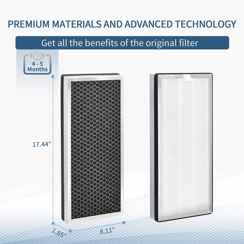 MA Series 40 Filter Compatible with 40W/40B Air Purif-ier White, Pack of 2