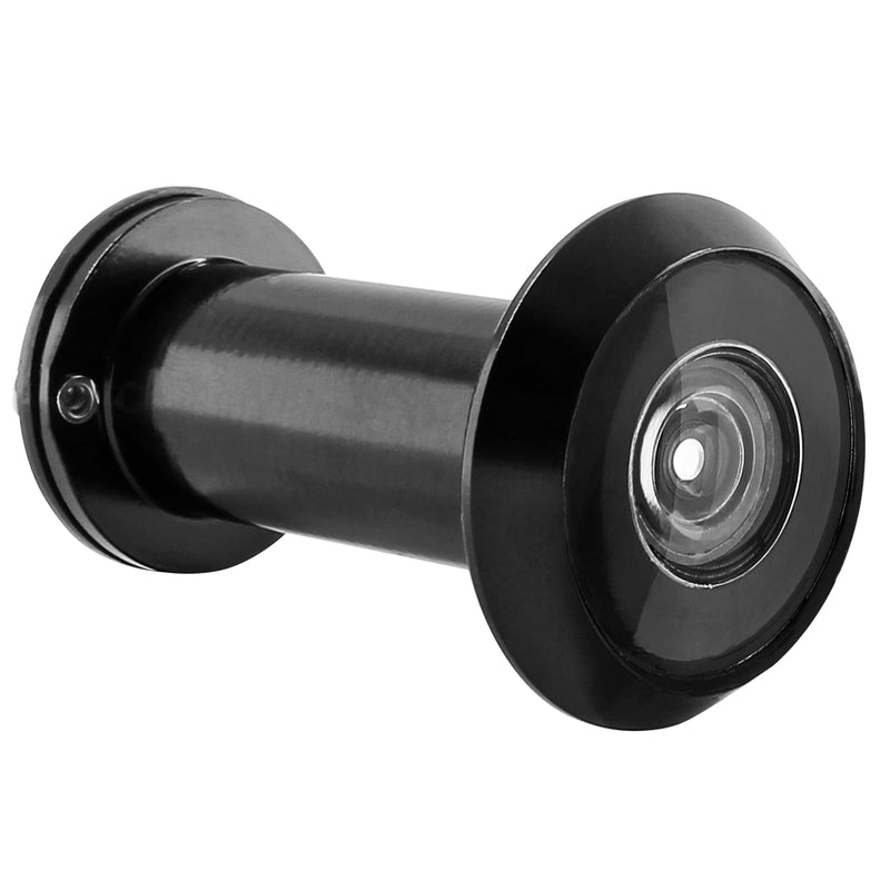 Safety Door Viewer Peephole, 200-Degree Door Viewer Front Door Peepholes with Heavy Duty Privacy Cover for 1.57"-2.95" Doors, Black Peep Holes for Home Office Black a