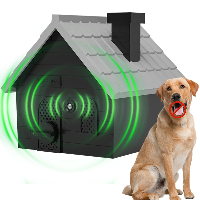 Mimo Style Dog Bark Deterrent Devices, Anti Barking Device for Dogs, Dog Barking Silencer up to 50 FT, Ultrasonic Dog Barking Control Device, Bark Box Indoor Outdoor Use(Black) black