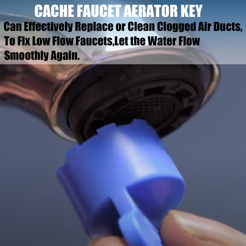 5 Pcs Cache Faucet Aerator Key Removal Wrench Tool with 5 Sizes M16.5, M18.5, M21.5, M22.5, M24 Recessed Aerator Key Sink Aerator Wrench for Bathroom Kitchen Sink Faucet Aerator Removal Tool