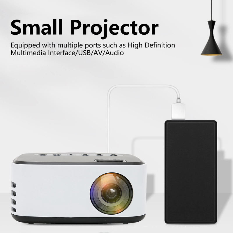Mini Projector, 1080P Full HD Portable Movie Projector Vedio Projector Support Projection Compatible with HDMI, USB, AV, Audio(#2) #2