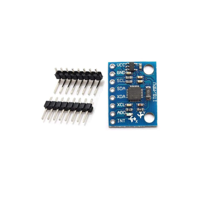 6 Pieces of GY-521 MPU-6050 MPU6050 3-Axis Accelerometer Gyroscope Module 6 DOF 6-Axis Accelerometer Gyroscope Sensor Module with 16-bit AD Converter Data Output IIC I2C for Arduino