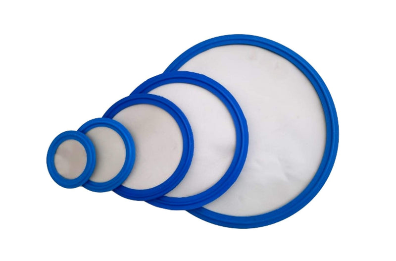 5 Micron VITON/FKM Tri Clamp Screen Filter Gasket 316L (5Uf Micron/2000Mesh) Stainless Steel Pharmaceutical Grade Filter Mesh. VITON with & FDA Certification (4") 4"