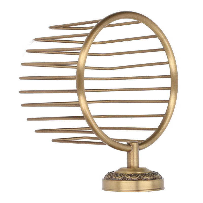Brass Antique Toilet Roll Holder, Wall Mount No Punch Shiny Rusty resistants with Accessories for Bathroom Tissue Roll Dispenser