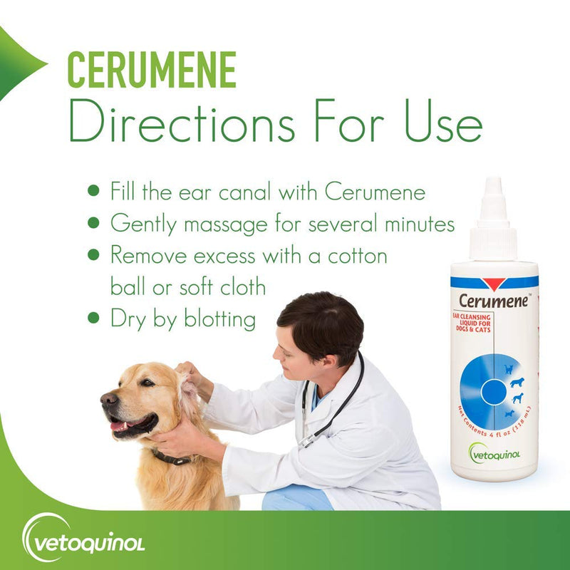 Vetoquinol 411410 Cerumene,4 oz - PawsPlanet Australia