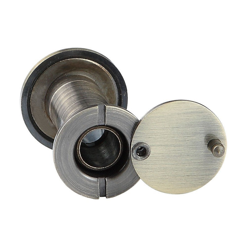 Peephole Front Door Viewer with Privacy Cover, One-Way 220 Degrees in Antique Bronze