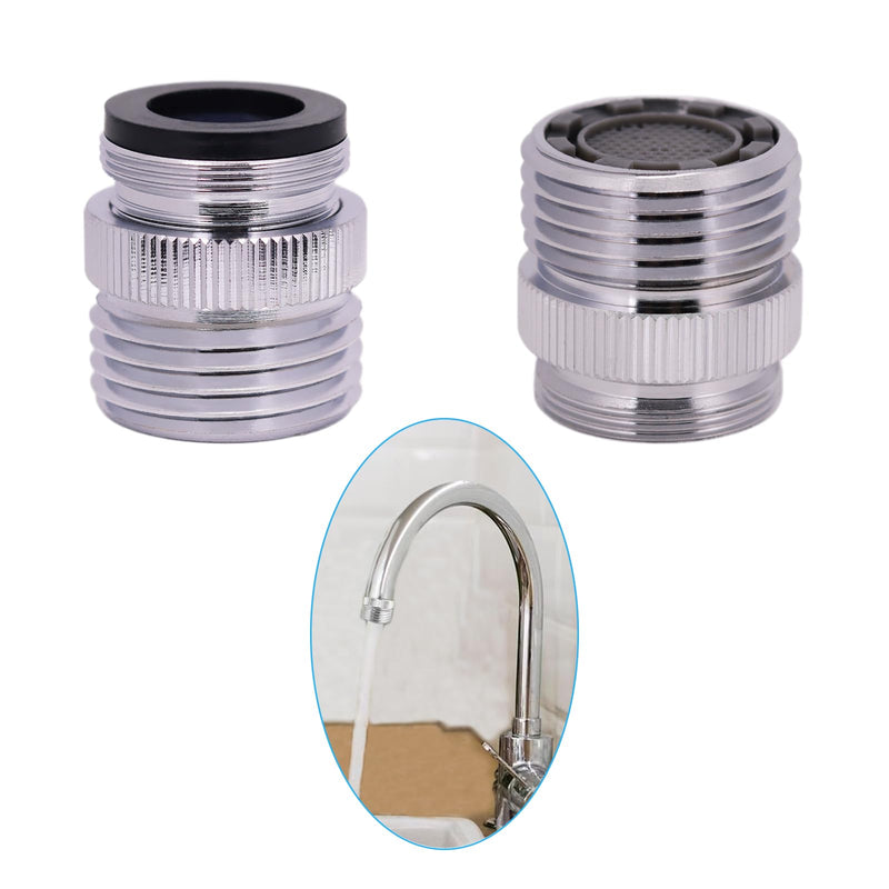 XINTONG - Faucet Adapter with Aerator, Faucet To Garden Hose Adapter, Kitchen and Bathroom Faucet Adapter to Garden Hose, Hose Attachment to Sink with 3/4" GHT Thread, Brass Chrome
