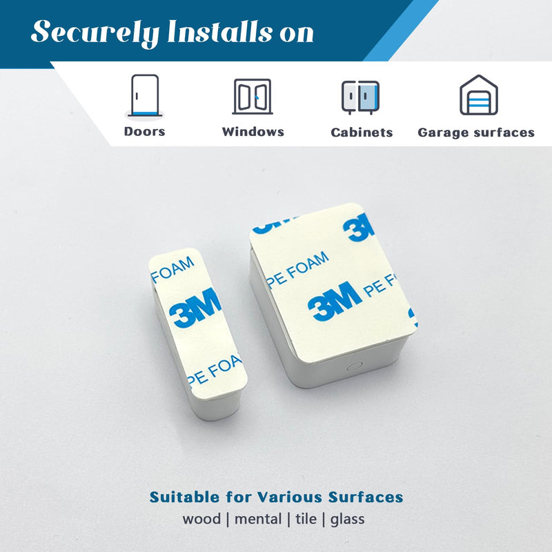 Replacement Adhesive Pads for SimpliSafe Entry Sensor 10PCS, Pre-Cut Double Sided Tape Compatible with SimpliSafe Door Sensor, Easy Installation & Strong Hold
