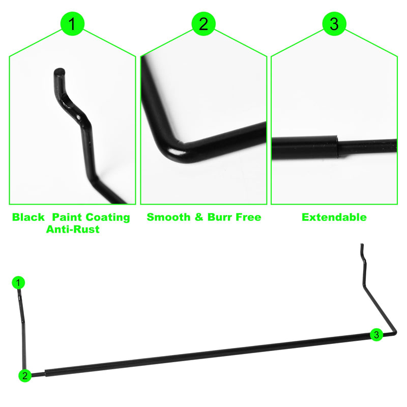 AccEncyc 4 Pack Pegboard Towel Holder Pegboard Hooks for Paper Towels, Kitchen Towels, Stickers, Tapes Great Peg Board Organizer Accessories for Workshop, Garage, Kitchen 4 Pcs