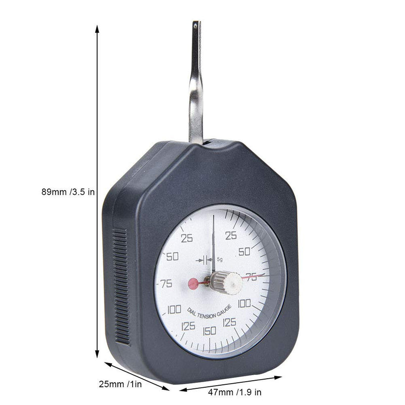 Double Needle Dial Tension Meter Tension Meter Dial Tension Gram Force Tensiometer Measuring Tool Plastic(-150-2)