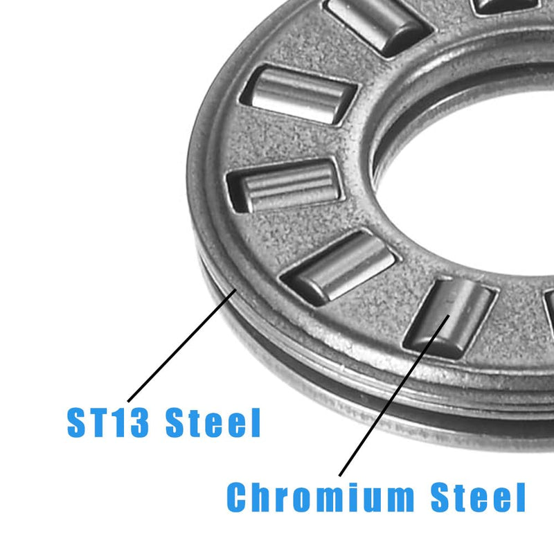 4 Sets NTA613+2TRA, Thrust Needle Roller Bearings with Two Washers, ID 3/8", OD 13/16"