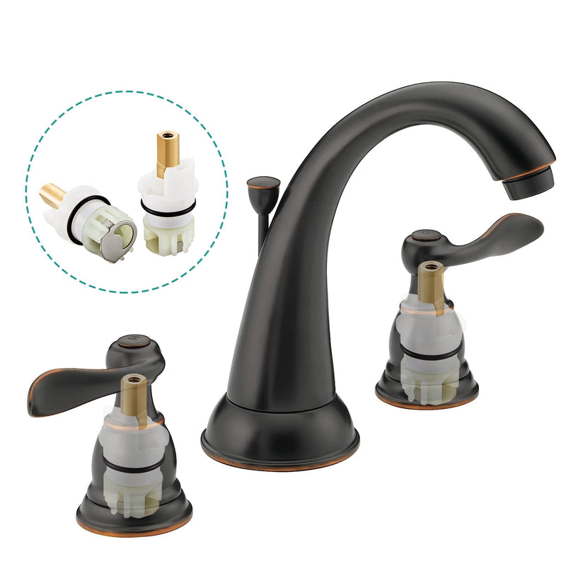 RP25513 Faucet Stem replacement for Delta two handle faucet repair kit with RP24096 Cartridge RP4993 Seat and Spring RP24097 Turn stop1/4, 4pack 4