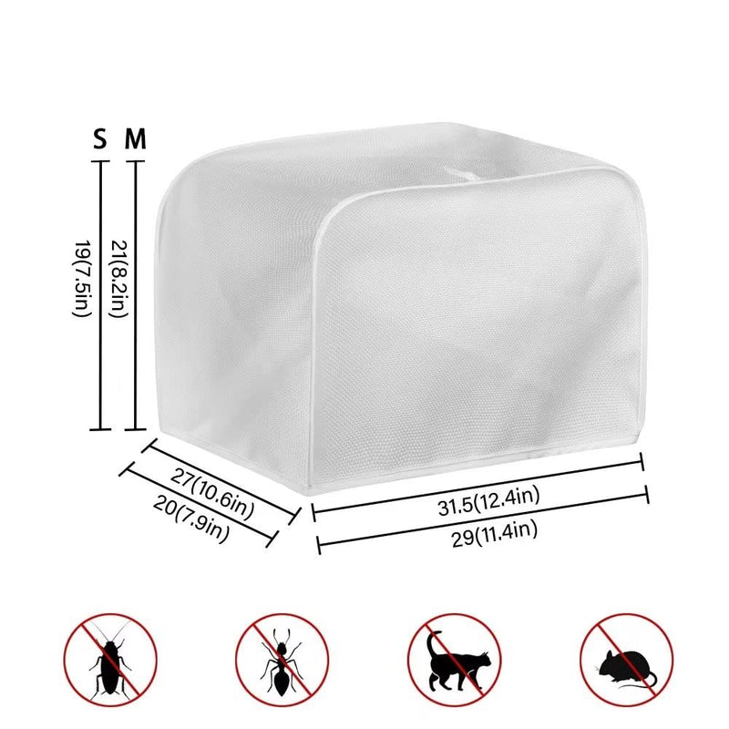 UNICEU Coffee Pattern Toaster Cover, Quilted Toaster Cover Fits for Most Standard 4 Slice Toasters Kitchen Small Appliance Cover Medium for 4 Slices