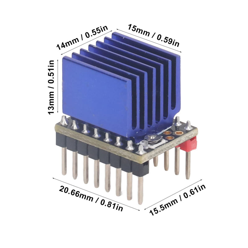 TMC2209 V2.0 Stepper Motor Driver, 5PCS Ultra Silent 3D Printer Driver 2.5A Uart for SKR Mini E3 V3.0 MKS Gen L Ender 3 Replacement for A4988