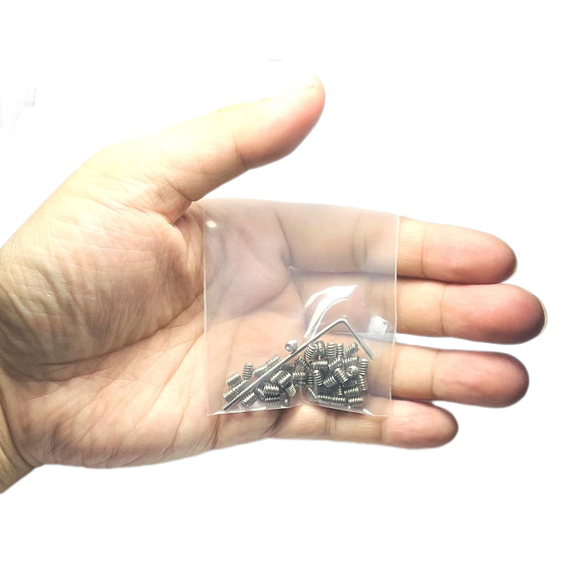 50pcs #6-32 x 3/16 inch Set Screws 304 Stainless Steel Allen Head Hex Hexagon Socket Set Screws with 1/16 Allen Wrench,Set Grub Screws Hex Allen Head Socket Set Screws.(3/16" Length) 6-32 x 3/16 - NewNest Australia