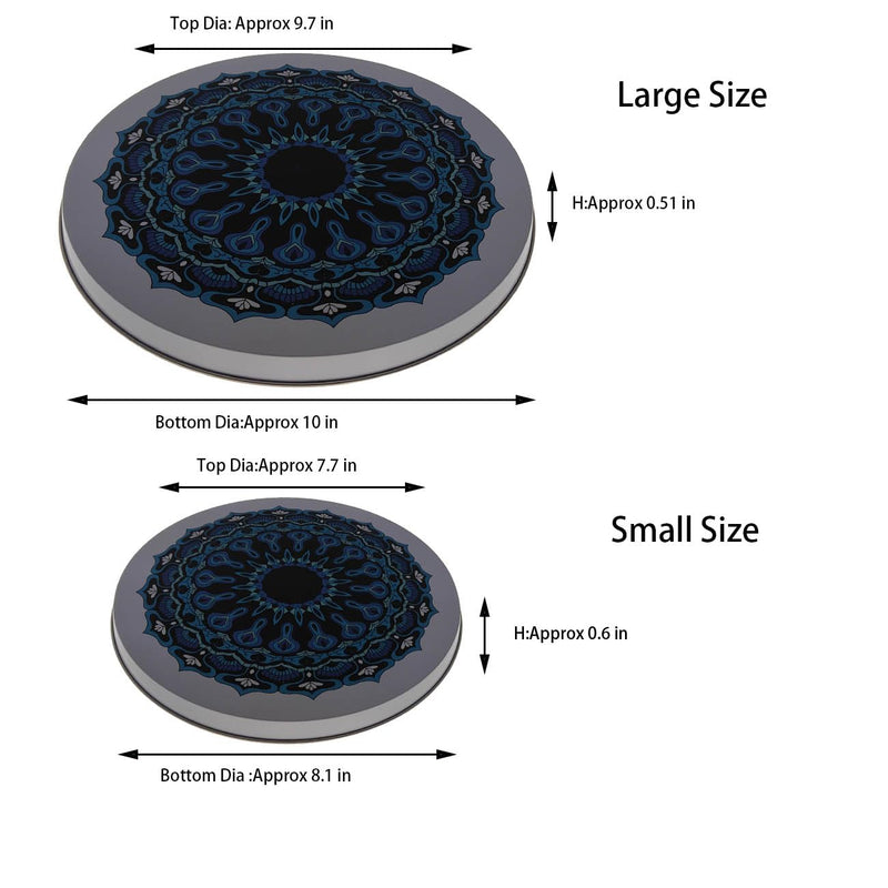 Burner Covers for Electric Stove (Blue Mandala, Round 8/10'') Round 8/10'' Blue Mandala