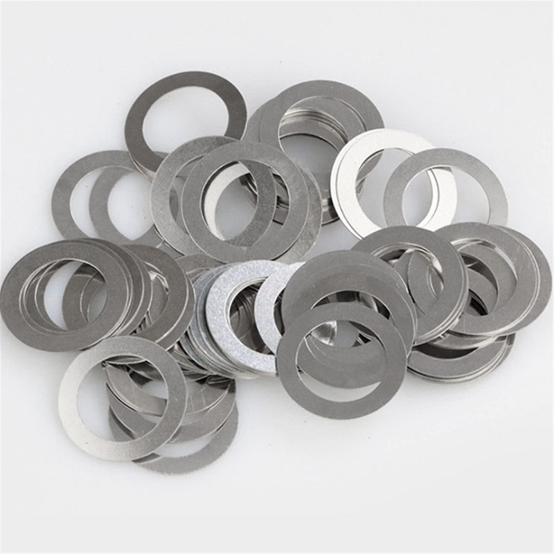 KALESYUJIN-40PCS S:0.1-10pcs/0.2-10pcs/0.3-10pcs/0.5-10pcs DIN988 Metal Shim Washers Stainless Steel Ultrathin Gasket Thin Flat Washer (26 * 37) 26*37