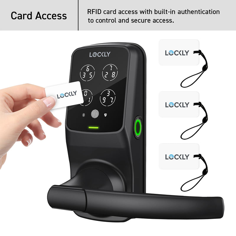 Lockly Smart RFID Cards, Complement Smart Locks PGD728FC & PGD628FC,13.56MHz RFID Key Fob RFID Card Smart Lock, Smart Cards for Keyless Entry Door Lock - 3pcs White