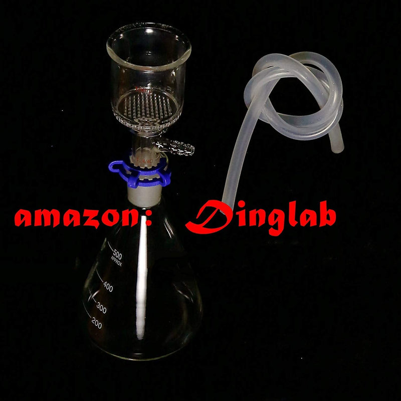 500ml,24/40,Suction Filtration Device,47mm Buchner Funnel & Glass Flask