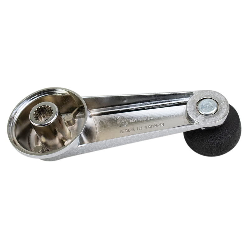 TRQ Window Crank Handle Set Chrome & Black Compatible with 1995-2003 Mack CH 2008-2009 CHU 2001-2007 CV 2006-2007 CXP CXU GU7 GU8