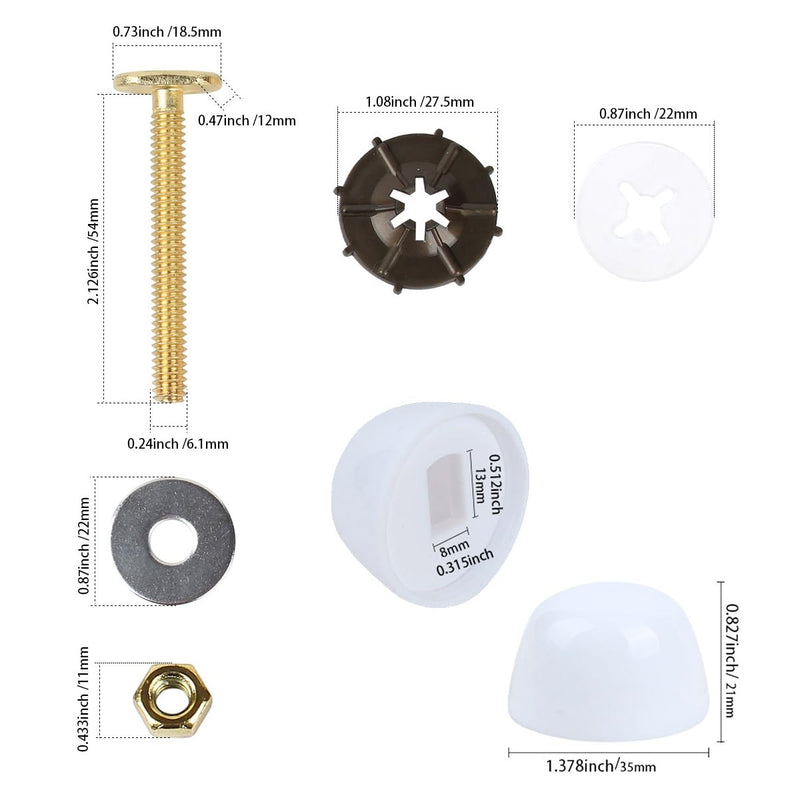 Toilet Flange with Wax Ring for Toilets Replacement Kit, Include Wax Ring Bolts PVC Flange Mounting Hardware for 3 inch or 4 inch Pipes, Fit Toilets Install or Leaking Repair