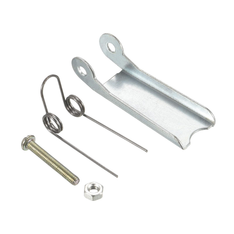 2 Pack Hook Safety Latch Kit - Clevis Slip Hook Receiver Hitch Replacement Apply to Towing Lifting Hook Trailer/Crane (1.7" Long, Silver)