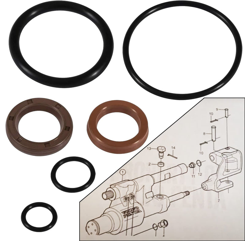 Power Steering Actuator Repair Kit for VOLVO PENTA 21910902 3812269 3860883 3862210 3862513 FSM018 Boat Supplies