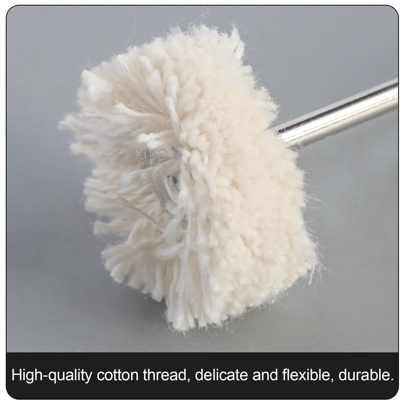 30pcs Cotton Polishing Buffing Wheel for Rotary Tool Polising Kit - Polishing Wheel or Silver Polish Wheel - Watch Polishing Kit - Jewelry Polishing Kit (Thread) Thread