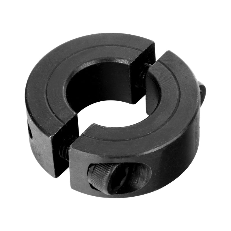 (4-Pack) SINOAXISSPACE Shaft Collar 5/16" Bore, 1045 Steel Double Split Clamp-On Shaft Collars Style, 11/16" OD, 5/16" Thickness, with M4 Set Screws 5/16" Bore Size 4
