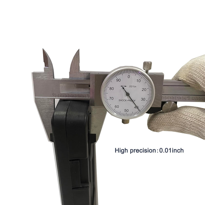 6 Inch Dial Caliper, MFQNENLK 4-Way Measurement Calipers, 0.001 Accuracy Imperial Shockproof Measuring Tool with Plastic Case