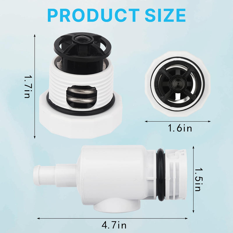 2 PCS 9-100-9002 UWF D29 Quick Disconnect Pressure Relief Valve Replacement for Polaris Zodiac 180 280 380 Pool Cleaner Set (2) 2