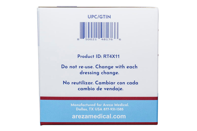 Areza Medical Surgical Tape - Cut with Scissors - Retention Tape - Securing Wound Dressings & Medical Catheters, Tubes, Lines, & Devices - 4" x 11 Yards, One Roll - FSA/HSA Approved 4" x 11 yds. (1 Roll)