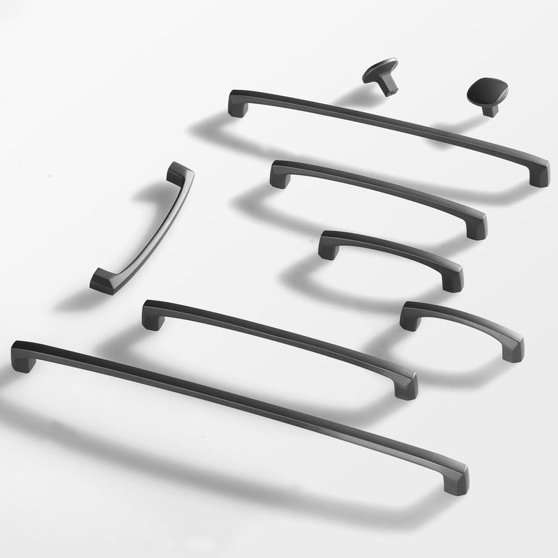 10 Pack 3 Inch(76mm) Hole Center Matte Dark Gunmetal Gray Modern Cabinet Pulls Kitchen Cabinet Handles Kitchen Cabinet Hardware Timeless Drawer Vanity Pulls, Gray(3x10) 3 Inch Hole Center 10