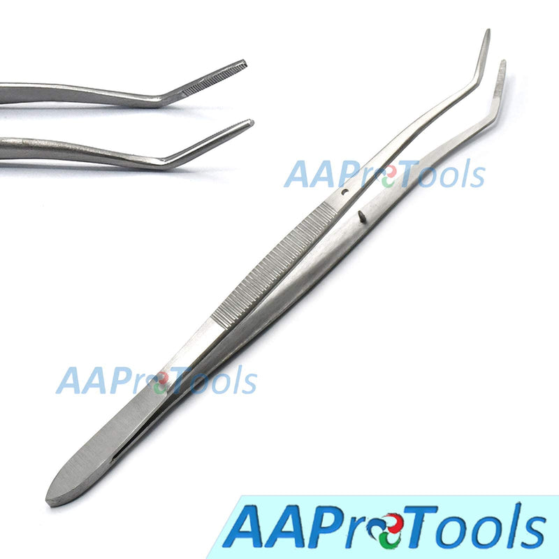 Meriam Foil Dental Cotton Tweezer Serrated Angled Beak Dressing Pliers Surgi Forcep Diagnostic Instruments