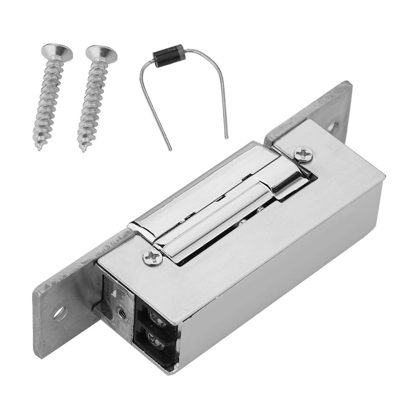 Adjustable Narrow Electric Strike Door Lock - Stainless Steel, Double Unlock Mode, Suitable for Wood/Metal/Fireproof Doors - 300kg Holding Strength