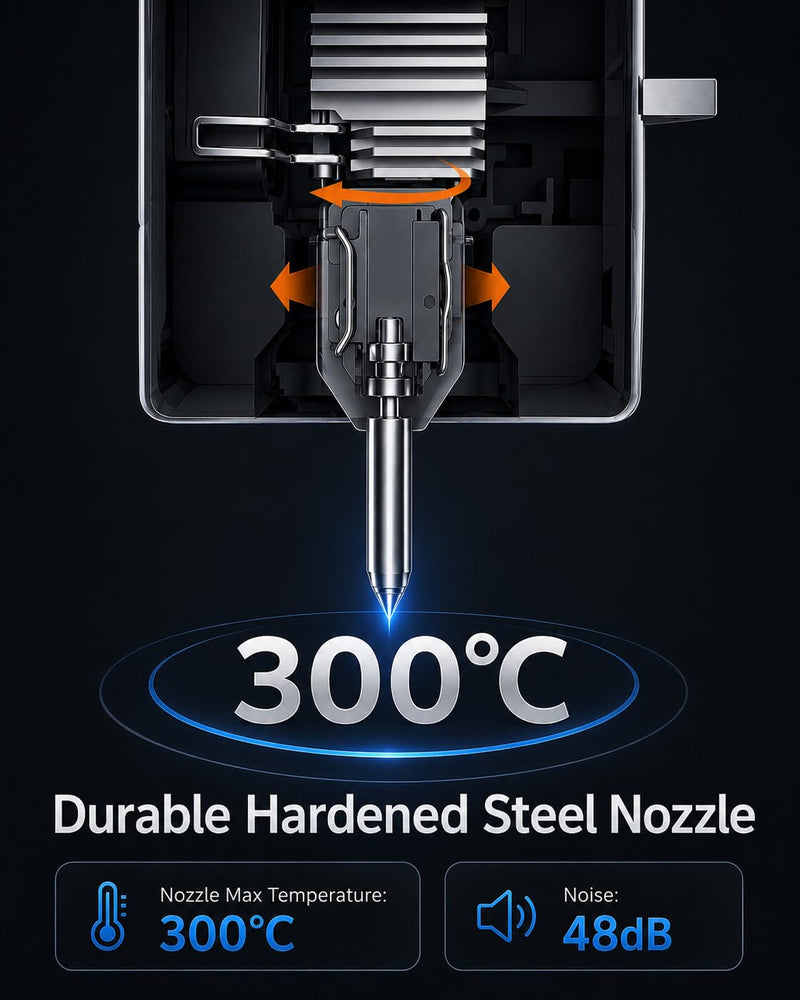 4PCS Nozzle for Kobra 4/Kobra X, 0.4MM 0.4MM 0.4MM 0.4MM Hardened Steel Integrated Nozzles kit, Quick-Swap Hotend kit with 4 Silicone Socks and 3 Cleaning Brushes