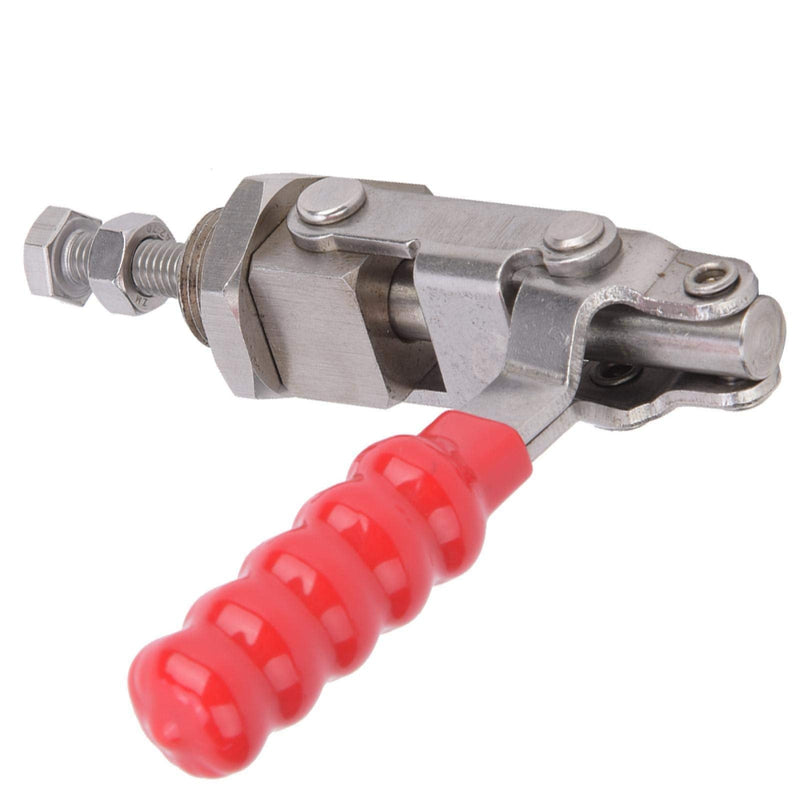BORDSTRACT 136kg Toggle Clamp, 304 Stainless Steel Toggle Clamp 180 Degree Push Pull Toggle Clamp Gh-36204SS Hand Tool Lightweight Quick Release Tool Push Rod