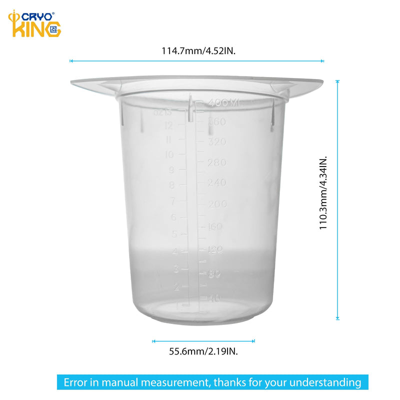 25Pcs Plastic Beaker, 400ml Triangular Lab Measuring Cup, 13.52oz Clear Liquid Container with Scale Line, Triangular Beakers for Labotatory Scientific Experiment, Household Mixing 25