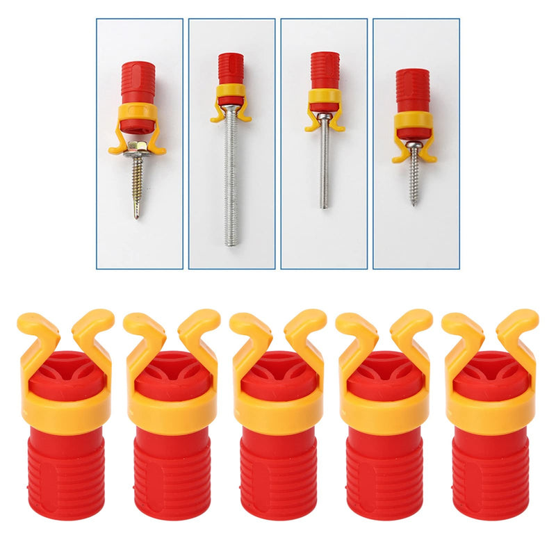 TOPINCN 10PCS Screw Holders Clamp ABS Universal Anti Aging Screw Fixing Sleeve for Woodworking Tool Accessories Screw Fixing Clamp