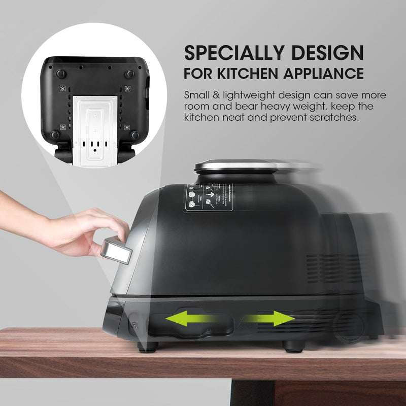 Aieve Appliance Slider, 16 Pcs Appliance Sliders for Kitchen Appliances, Small Appliance Slider for Most Countertop (Black) 16Pcs-Black