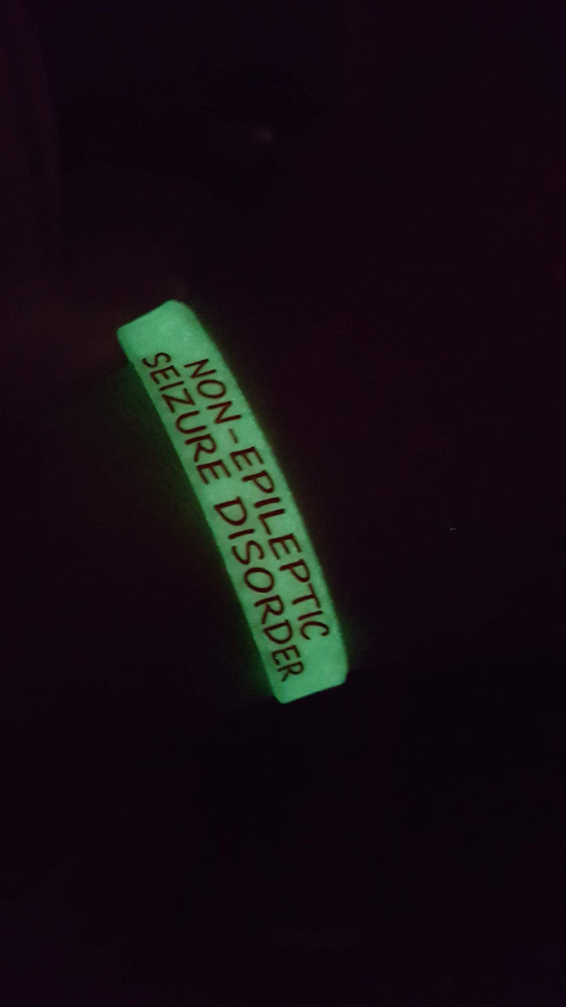 5X Seizure Disorder Non Epileptic Epilepsy Wristband Medical Awareness Alert New Including Glow in The Dark …