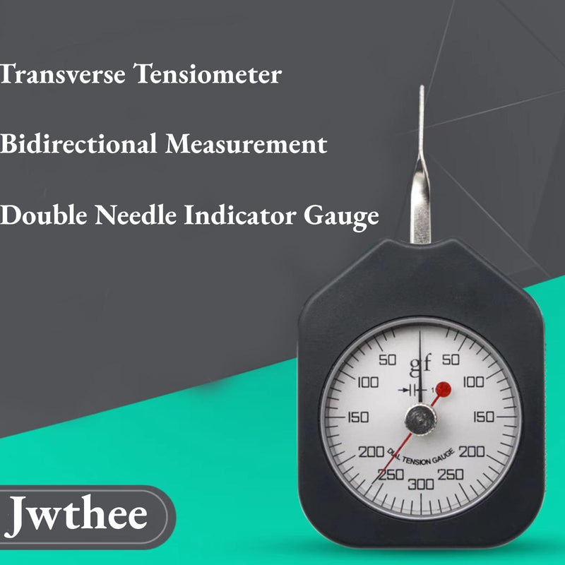 Dial Tension Gauge Meter, Dual Pointer Dial Tension Gauge Force Gauge Double Needles Tension Meter Analog Dial Gauge Measuring Tool for Electronic Switches, Micro Switches, Valves, Spring Tension