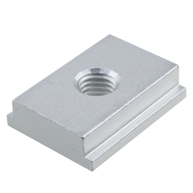 T-Track Slider MEETOOT 4pcs Silver Aluminum Alloy M8 T Slot Nut Furniture Nuts for Profile Woodworking Tool Slot Fastener