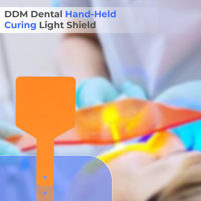 Dental Hand-Held Shield - 9.45 x 5.03 x 0.20 Polypropylene Light Protection Eye/Face Protector Plate Board - Dental Curing Light Shield